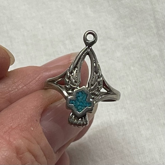 Vintage Harley Davidson turquoise ring - Picture 1 of 5